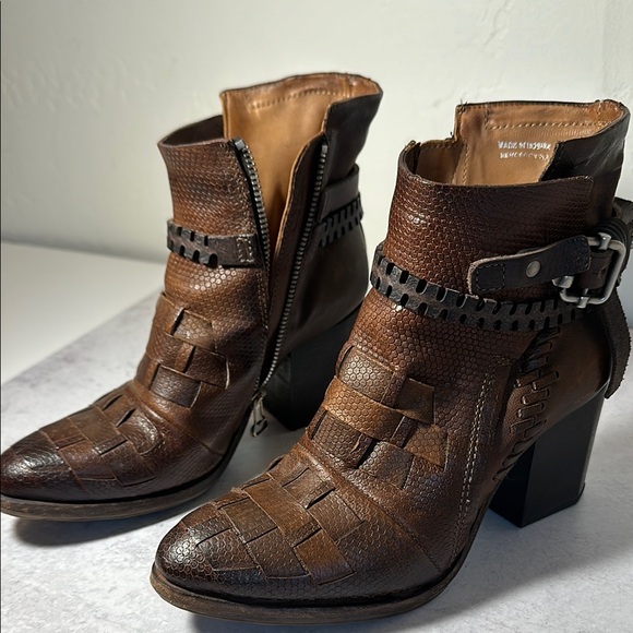 A.S.98 Shoes - A.S.98 Brown Heeled Boots